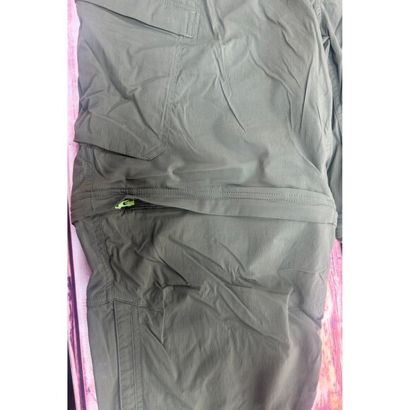 REI Co-Op Mens Convertible Cargo Pants 40 X 32 Olive Green Nylon Blend - Picture 4 of 8